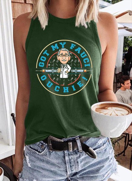 

Got My Fauci Ouchie Women Vests, Dark green, Tank Tops