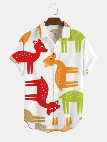 

Shirt Collar Casual Shirts & Tops, As picture, Shirts