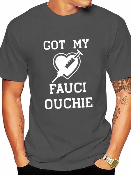 

Got My Fauci Ouchie Men Tee, Deep gray, T-shirts