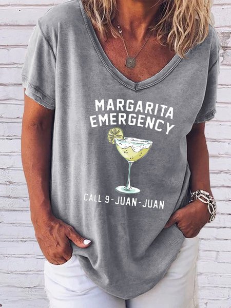 

Margarita Emergency Call 9-Juan-Juan Women's T-Shirt, Gray, T-shirts