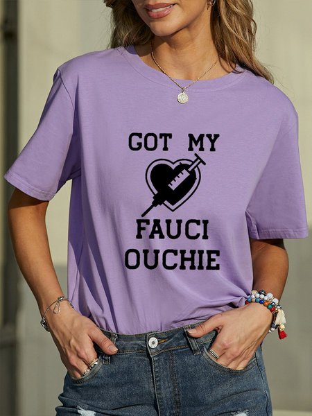 

Got My Fauci Ouchie Women Tee, Purple, T-shirts