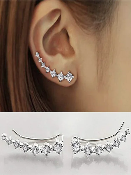 

7 drill-in drill star studs, Silver, Others