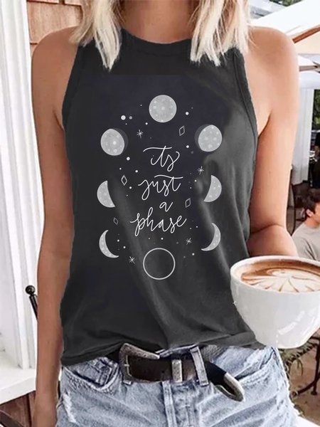 

Casuale Girocollo Spalla Nuda Carri armati, Nero, Tops