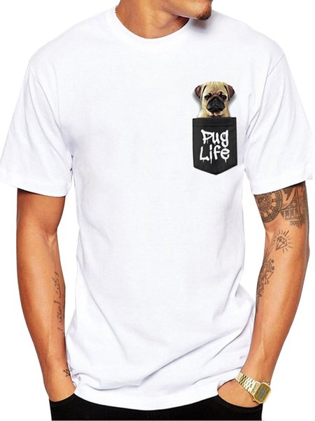 

Casual T-shirt, White, Men's t-shirts