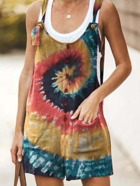 

Casual Cotton-Blend One-Pieces, Multicolor, Jumpsuits