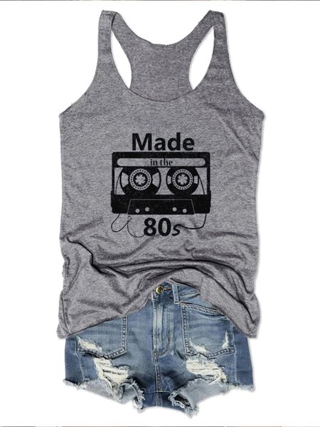 

Made in the 80's Tank, Gray, Tank Tops