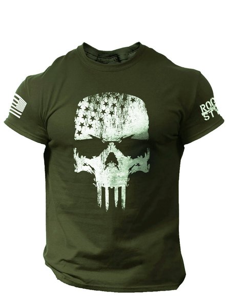 

Crew Neck Shirts & Tops, Green, Men's t-shirts