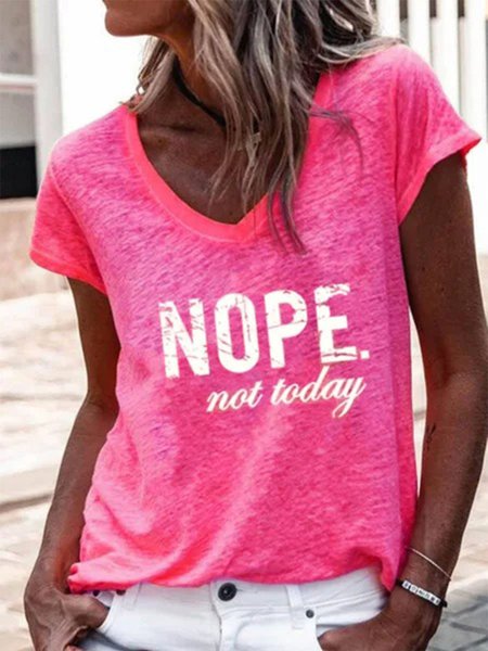 

Casual Short Sleeve Cotton-Blend Shirts & Tops, Pink, Tops