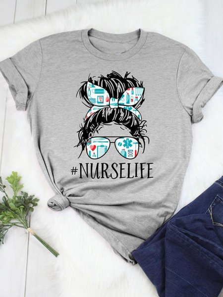 Nurse Life Women Tee, Gray, T-shirts