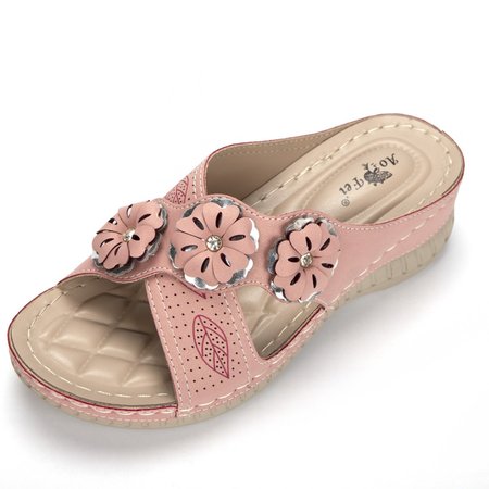 

Pelle microfibra Spiaggia Ciabatta, Rosa, Slippers