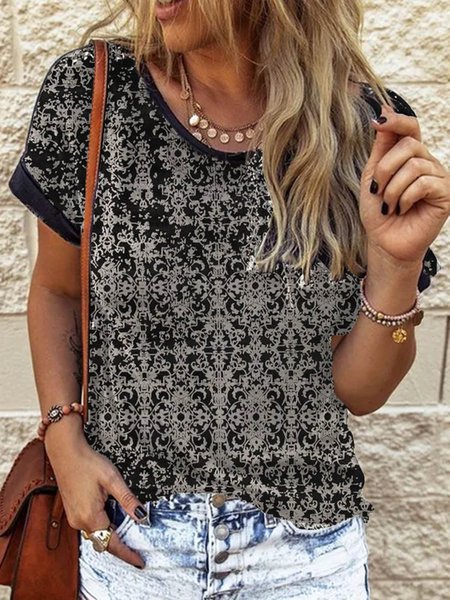 

Tribal Casual T-shirt, Black, T-Shirts