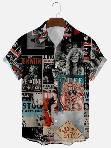 

Vintage Shirt Collar Shirts, As picture, Shirts ＆ Blouse