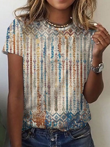 

Vintage Short Sleeve Shift T-shirt, Apricot, T-Shirts