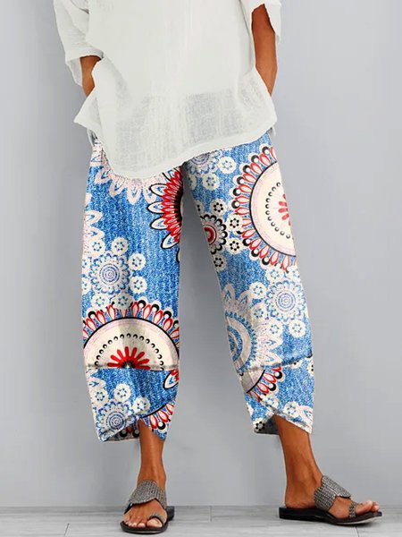 

Dritto Casuale Pantaloni, Blu, Pants