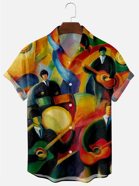 

Regular Fit Short Sleeve Casual Shirt for Men, Color, Short Sleeves Shirts