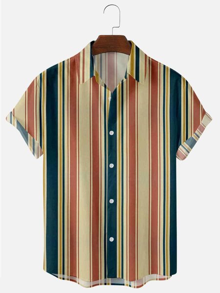 

Basic Striped Shirts & Tops, Multicolor, Men's shirts