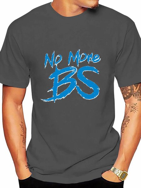 

No More BS Men Tee, Deep gray, T-shirts