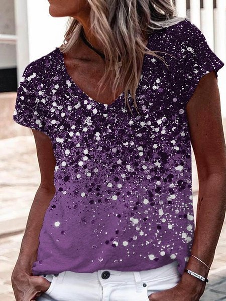 

Shift Short Sleeve Shirts & Tops, Purple, T-Shirts
