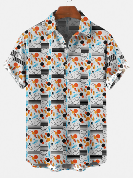 

Printed Vintage Stripes Shirts & Tops, Color, Men's Floral shirt