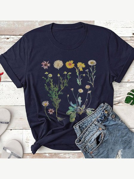 

Daisy Women Tee, Deep blue, T-shirts