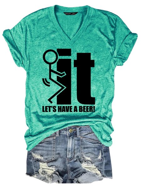

Let's Have A Beer Women's T-Shirt, Grass green, T-shirts