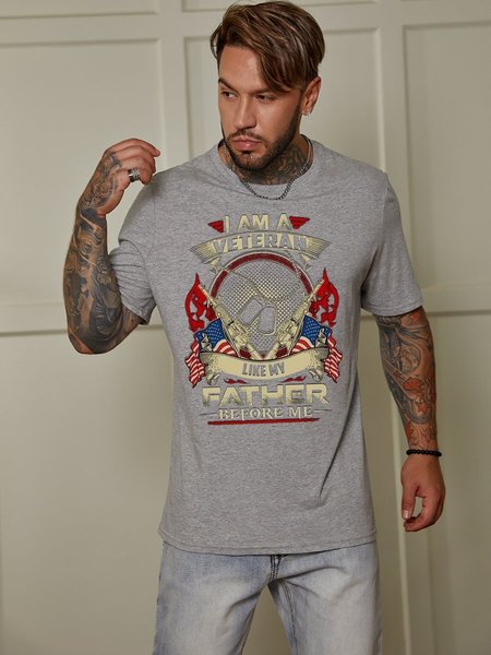 

Awesome Veteran Man' s T-Shirt, Grey, T-shirts