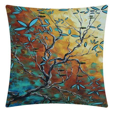

Flower and bird series home cotton and linen pillowcase 45*45cm, Home＆Garden