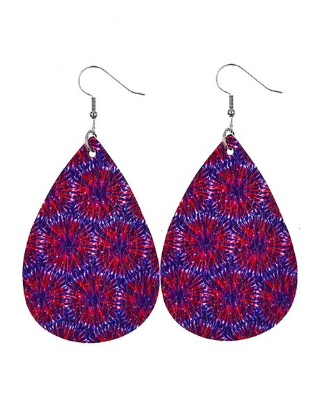 

Independence Day Casual PU Leather Earrings, 36, Earrings