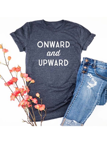 

Onward & Upward Women Tee, Blue, T-shirts