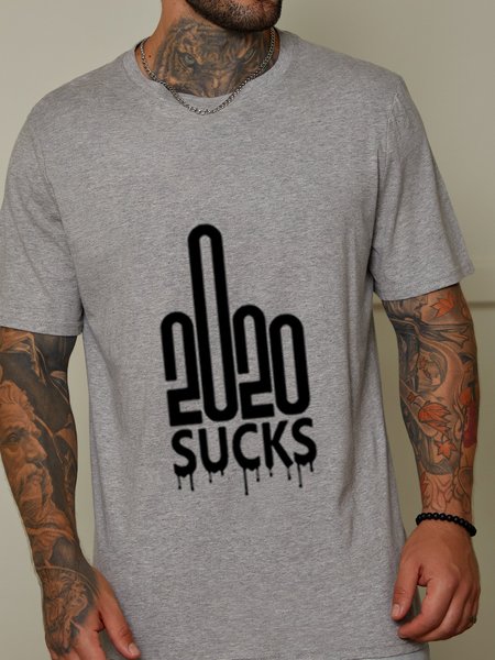 

sucks Cotton Casual Shirts & Tops, Gray, T-shirts