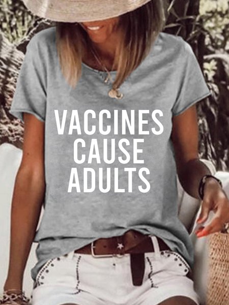 

Vaccines Cause Adults, Pro Vaccination Shirt, Vaccine Shirt, Nursing Shirt, Vaccines Cause Adults, Gray, T-shirts