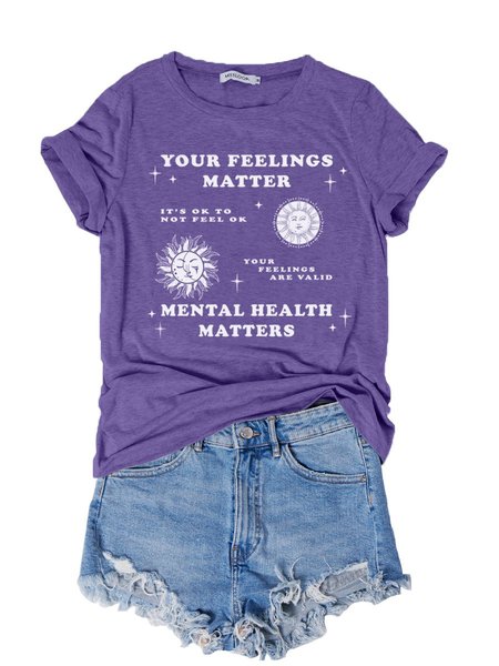 

Mental Health WomenTee, Purple, T-shirts