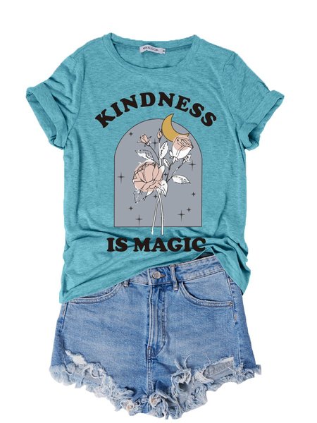 

Kindness Is Magic Women Tee, Turquoise, T-shirts