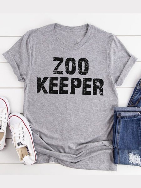

Zoo Keeper Women Tee, Gray, T-shirts
