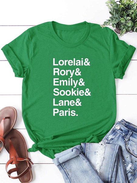 

lorelai rory emily sookie lane paris, luke's diner, tv show tshirt, tumblr, lorelai gilmore, i'd rather be watching gilmore, Grass green, T-shirts