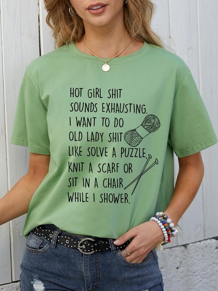

Old Lady Stuff T-Shirt, Army green, T-shirts