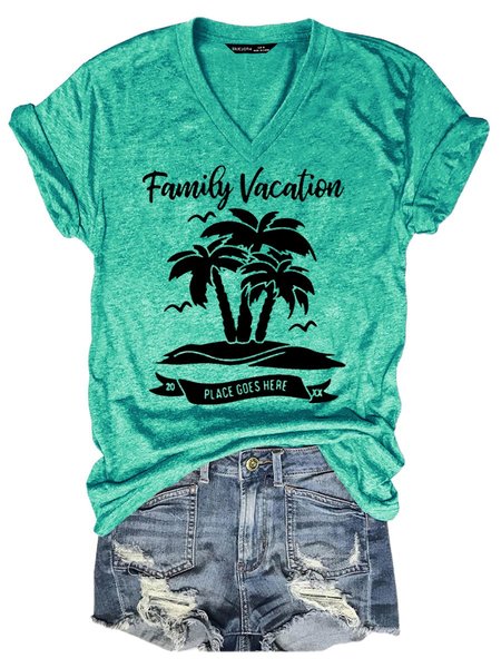

Family Vacation Women's T-Shirt, Grass green, T-shirts