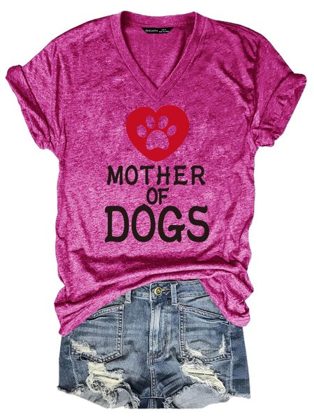 

Mother Of Dogs Women Tee, Rose red, T-shirts