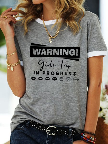 

Waring girl trip in progress tee, Gray, T-shirts