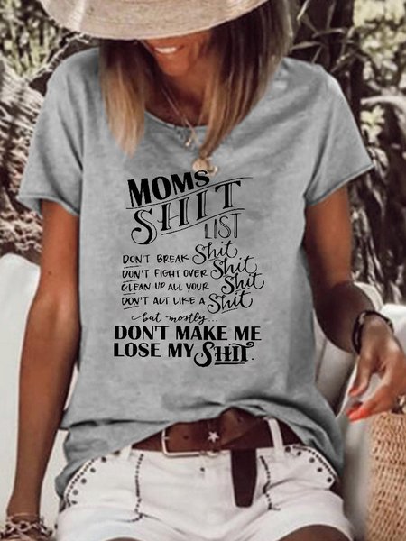 

Mom's Shit List - Mom shirt, mom life, Mommin, Mother Hustler, Funny Mom shirt, Mom gift, Mothers Day Gift., Gray, T-shirts
