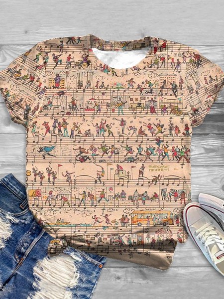 

Music as visual art shirt, As picture, T-shirts