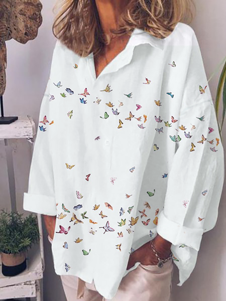 

Plus size Butterfly Vintage Shirts & Tops, Multicolor, Tops