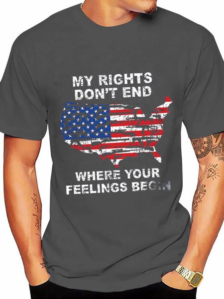 

My Rights Don't End Where Your Feelings Begin Men Tee, Deep gray, T-shirts