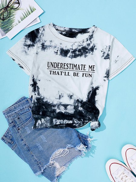 

underestimate me that‘ll be fun tee, Black, T-shirts