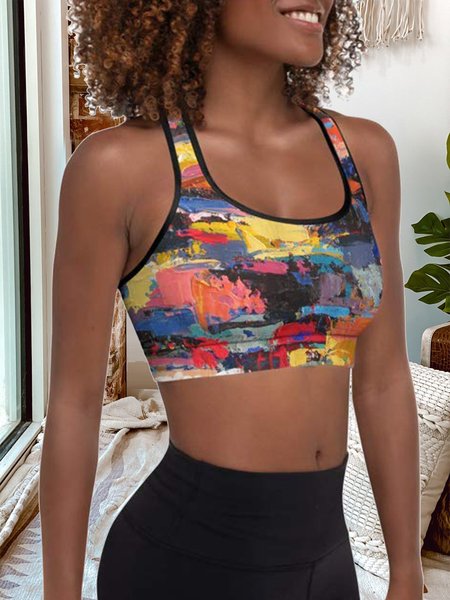 

Sheath Casual Sleeveless Crew Neck Tanks & Camis, Multicolor, Tanks & Camis