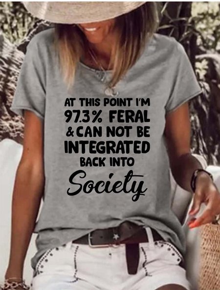 

I'm 97.3% Feral T-Shirt, Gray, T-shirts