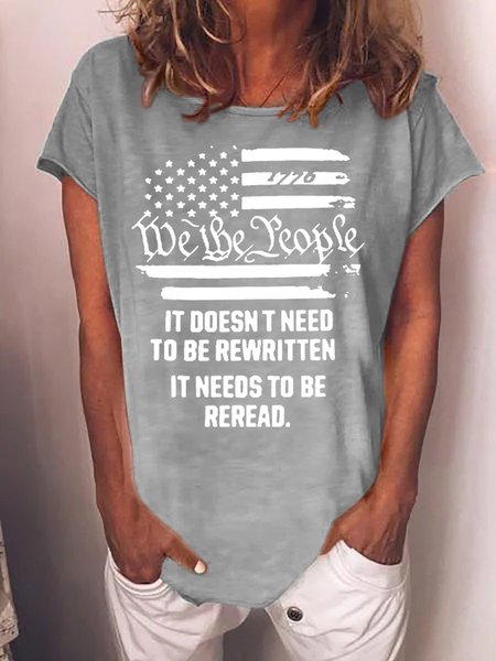 

It Doesn't Need To Be Rewritten Women's T-Shirt, Grey, T-shirts
