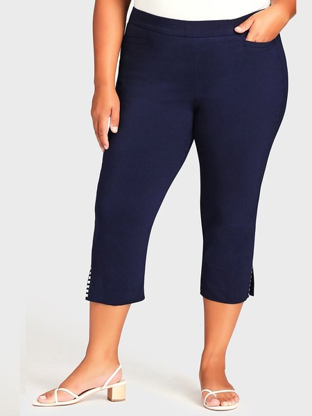 

Casual Knitted Navy-blue Pants, Navyblue, Leggings