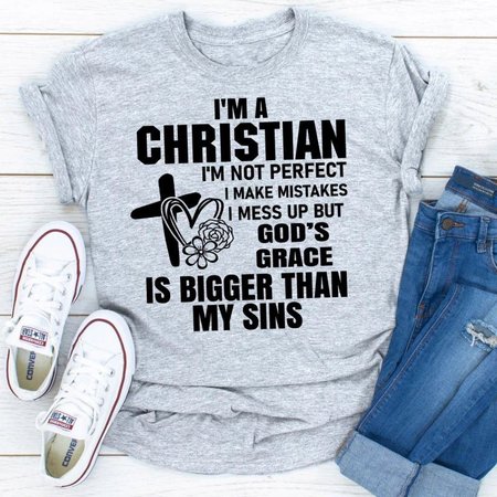 

I'm A Christian, Gray, T-shirts