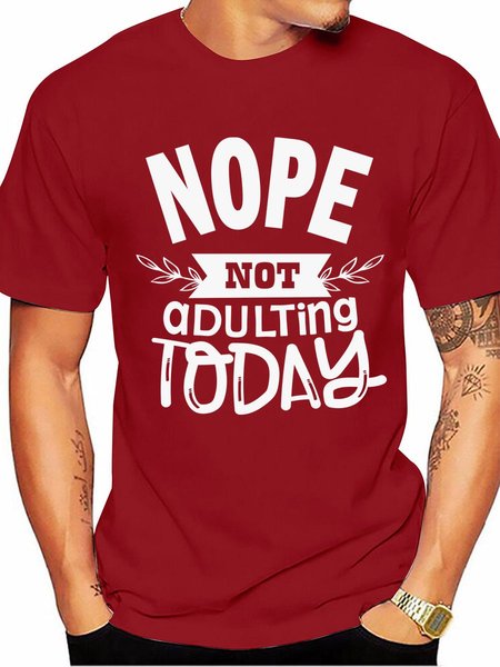 

Not Adulting Today Men's T-shirt, Black, T-shirts